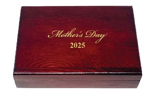 Mother's Day Mahogany Card Box with 2 Deck Set (Copy) main image